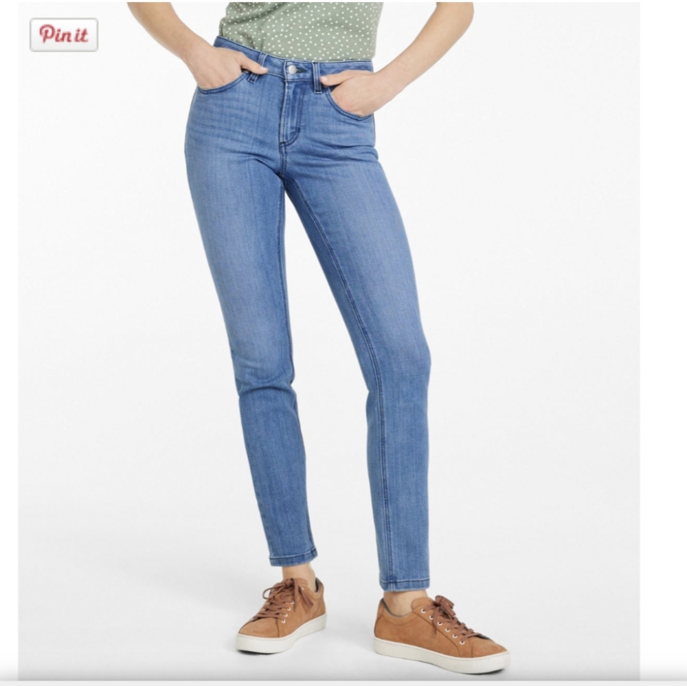 LL bean skinny favorite fit jeans med blue wash-6/8
